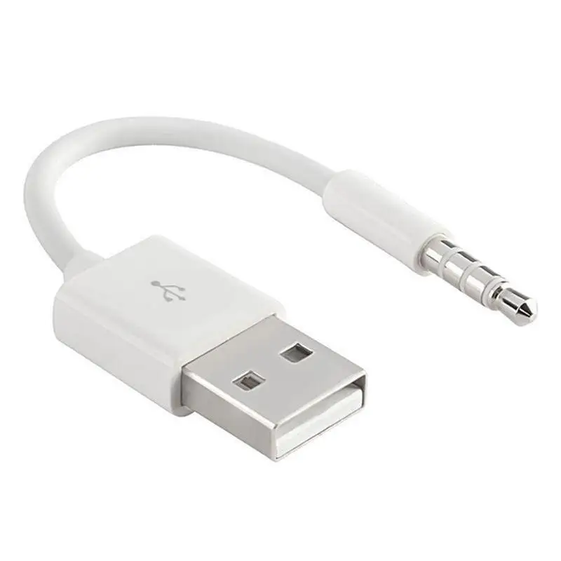 Charger Data USB 3.5mm Sync Audio Cable For IPod Shuffle 3rd 4th Gen Accessory