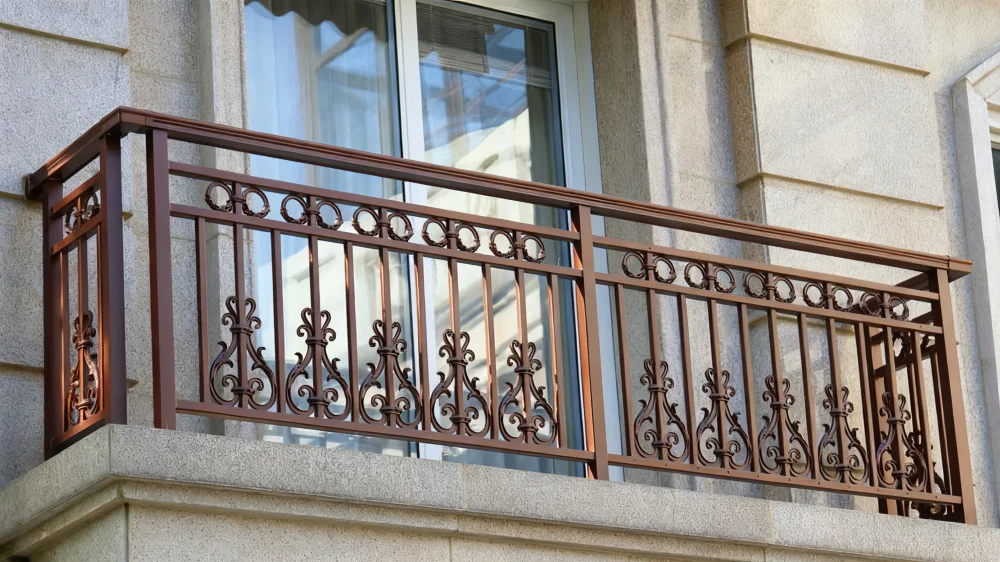 التخصيص التصميم الحديث الفولاذ المقاوم للصدأ والألومنيوم درابزين عمودي للفيلا وسلالم الفندق والشرفة