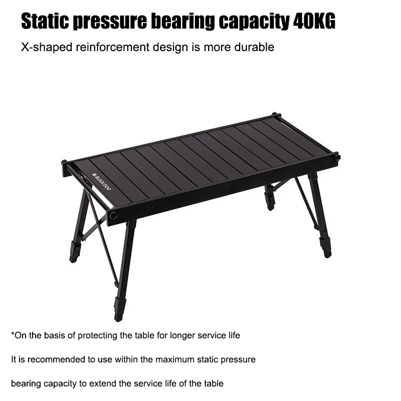 Blackdog IGT Combination Table Adjustable Height Multifunctional Portable Folding Table Outdoor Camping Style Storage Table