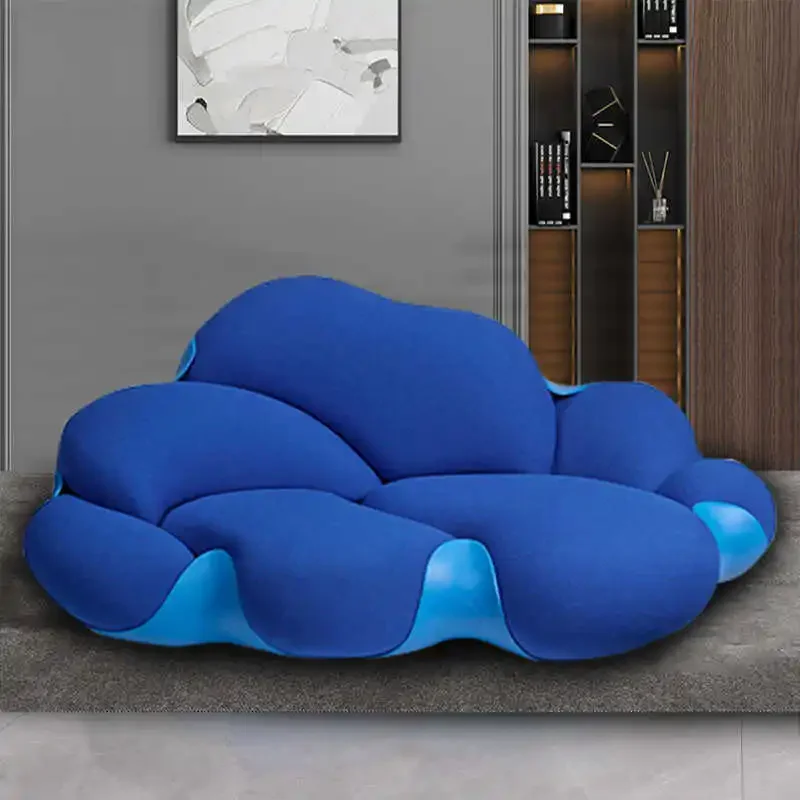 

Fabric cloud sofa art light luxury living room fiberglass module