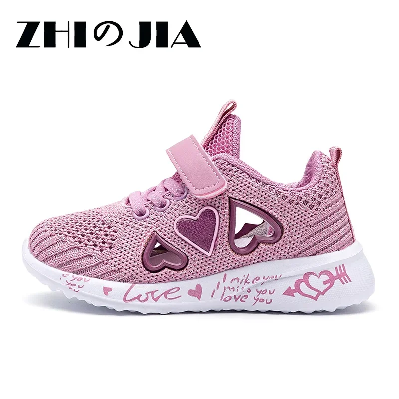 Lovely Girls New Casual Shoes Light Mesh Sneakers Kids Summer Children Fashion Tennis Cute Sport Cartoon Female Running Footwear