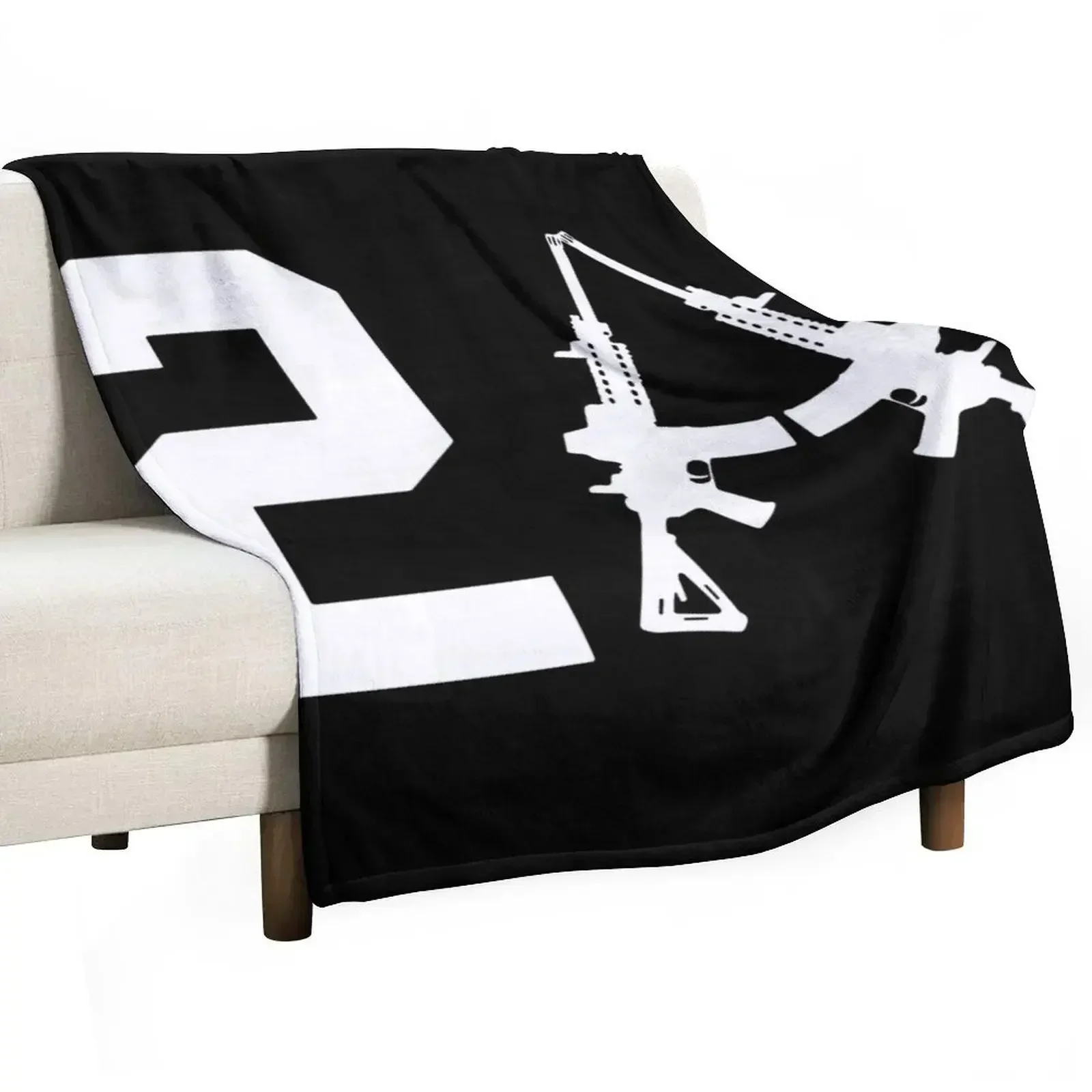 2nd Amendment Rights Logo Throw Blanket Single Weighted blankets ands Plush Fashion Sofas funny gift Blankets