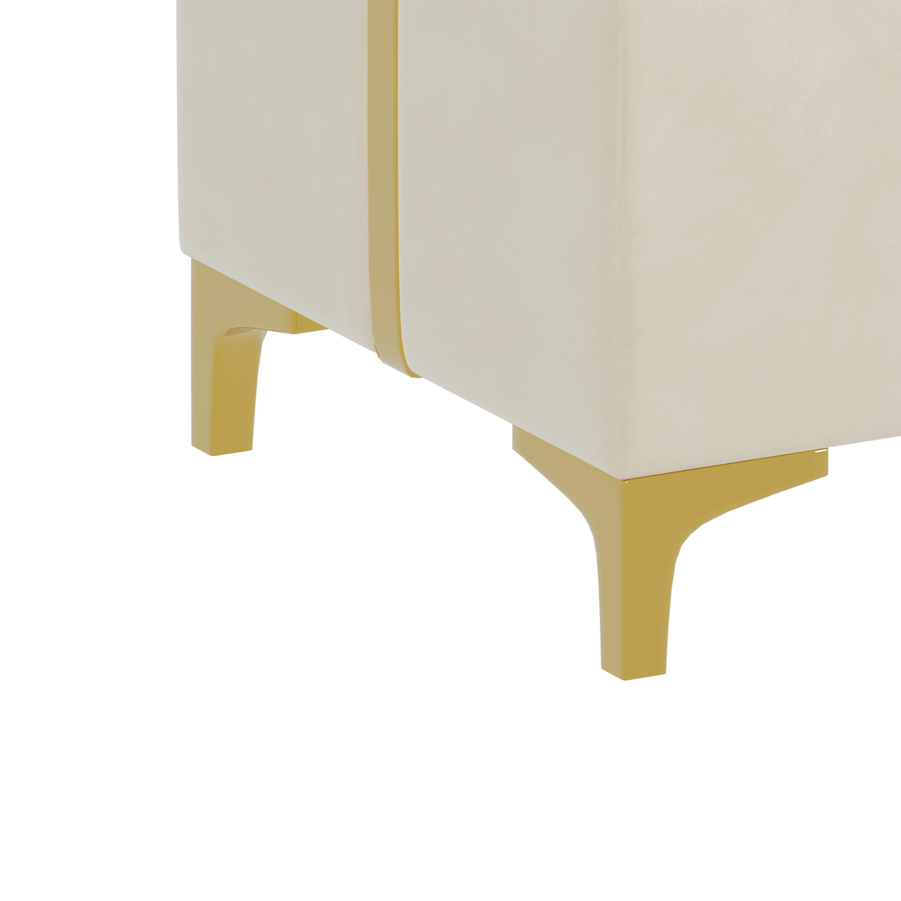 طقم غرف نوم مكون من قطعتين سرير بمنصة منجدة بحجم كوين مع سرير دولاب ودرجين خفيف وتخزين شحن USB وأرجل معدنية