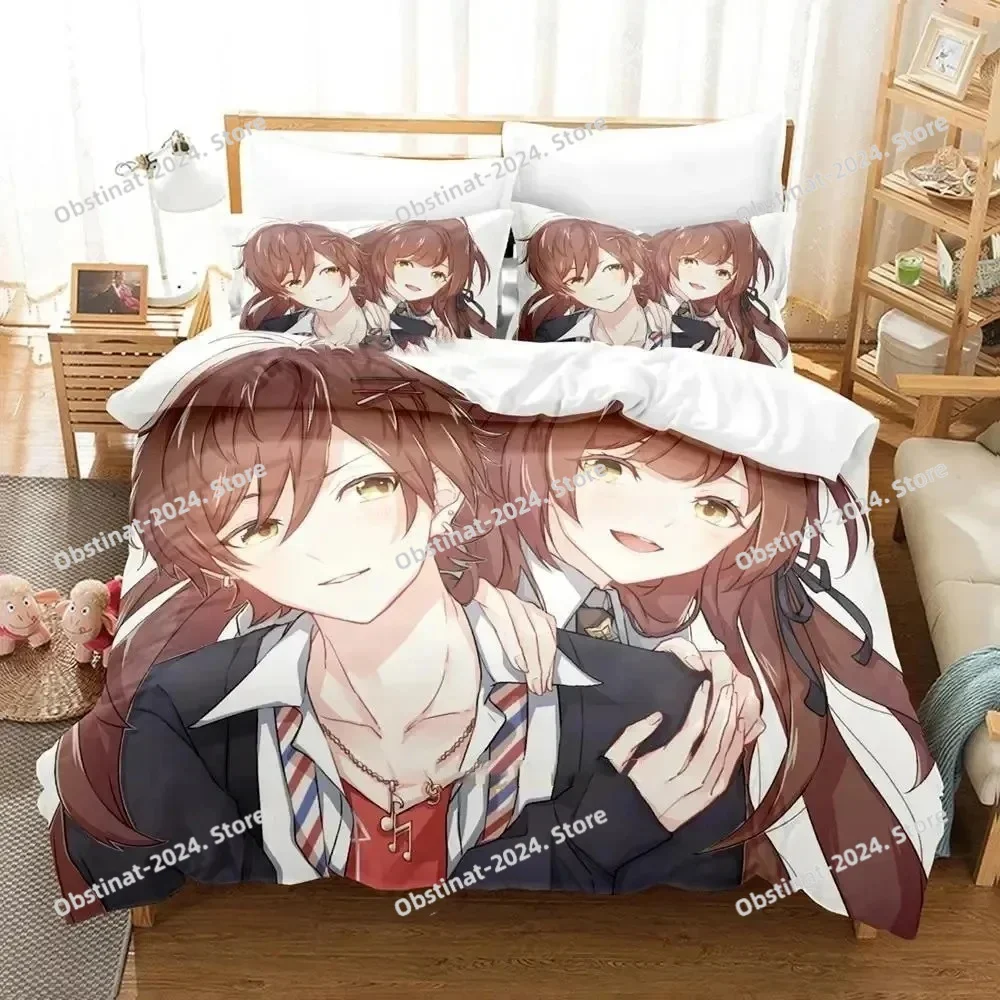 

3D Print Anime Game Collar X Malice Bedding Set Duvet Cover Bed Set Quilt Cover Pillowcase Comforter king Queen Size Boys Adult