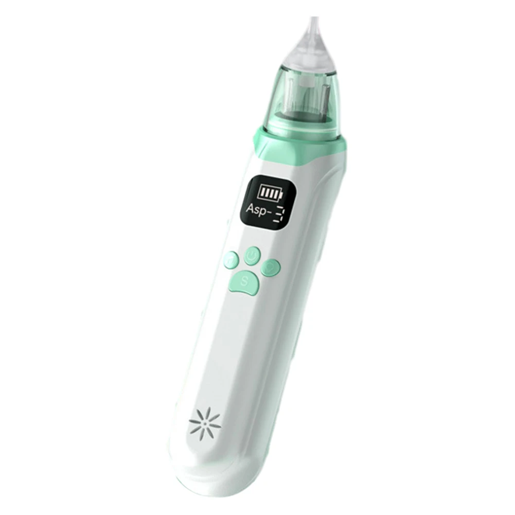 

Electric Nasal Mucus Suction LED Display Infant Nasal Aspirator with 3 Silicone Nozzles 3 Suction Levels for Newborns Toddlers