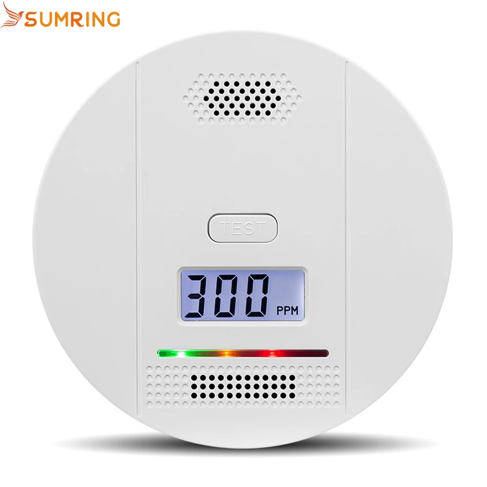 

SUMRING Home Kitchen Portable Gas Detectors Battery Operated Carbon Monoxide Alarm CO Detector