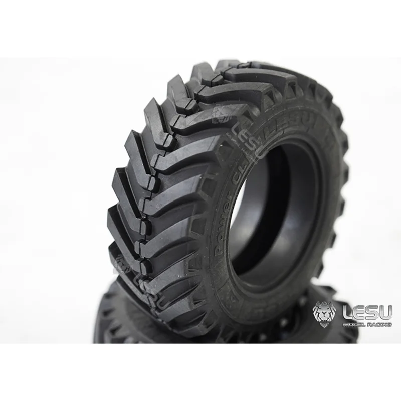 LESU RC Parts Rear Rubber Tires for 1/14 Scale BL71 Backhoe Loader Hydraulic RC Excavator Model Accessories Toys TH22429-SMT3