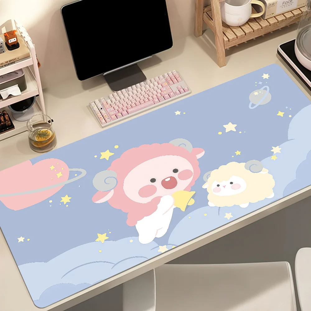 Cartoon K-KAKAO CUTE Mouse Pad Large Non-slip Lockedge Desktop Computer Desk Mat Keyboard Writing MousePad Office Gamer Student