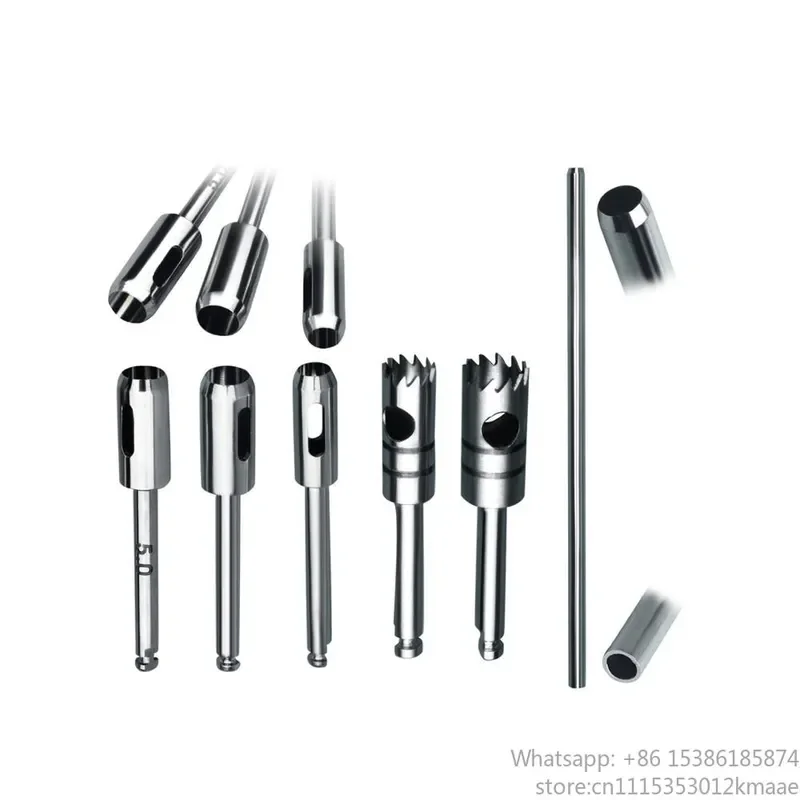 Vequyn Tissue Punch Set: Fetcher Trephine Drill Gingival Trepan Biopsy Punch