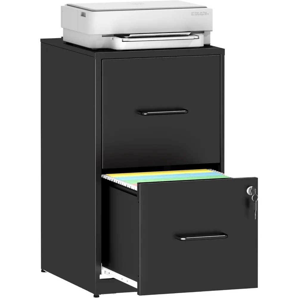 

2-Drawer Locking Vertical File Cabinet, Metal Storage Cabinet for Office/Home – Secure Vertical Filing for Letter/Legal/A4/F4