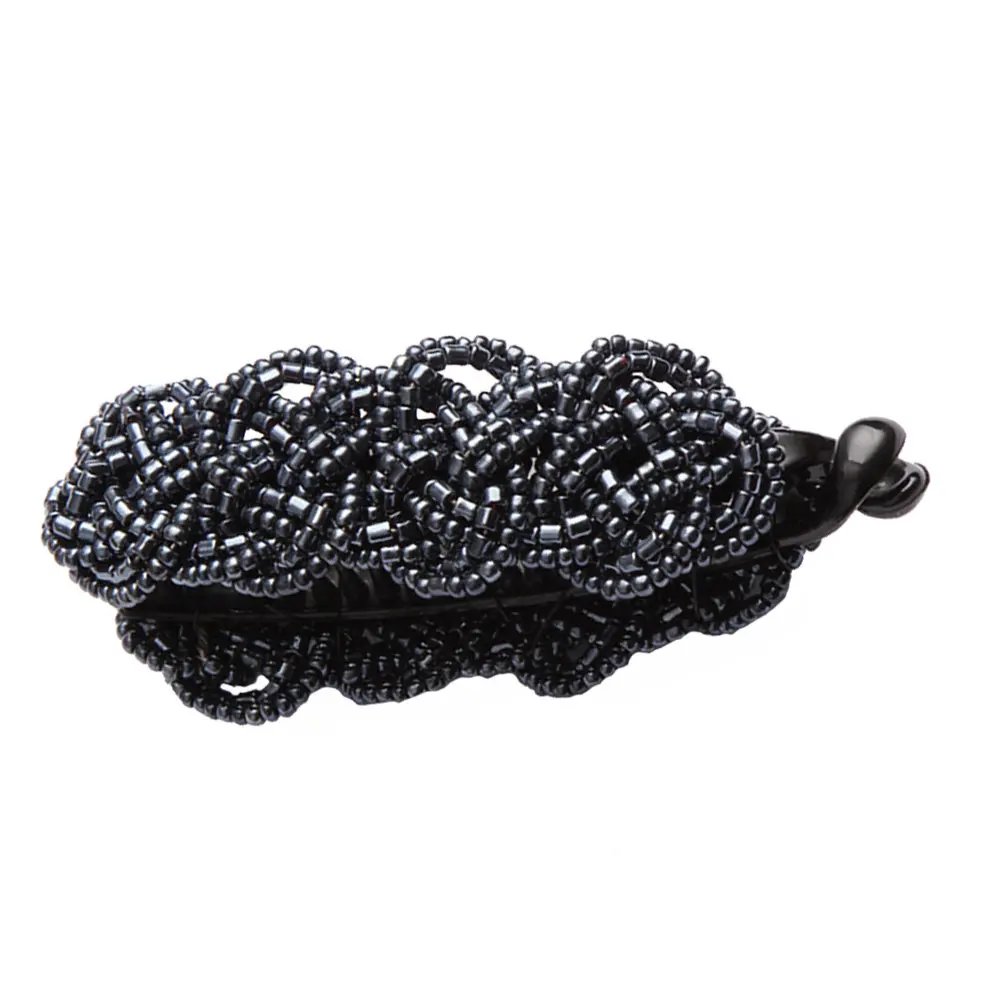 

Заколка-держатель для хвоста с кристаллами для женщин: быстрая и простая укладка волос, надежная и удобная фиксация, модная заколка для повседневного использования и вечеринок