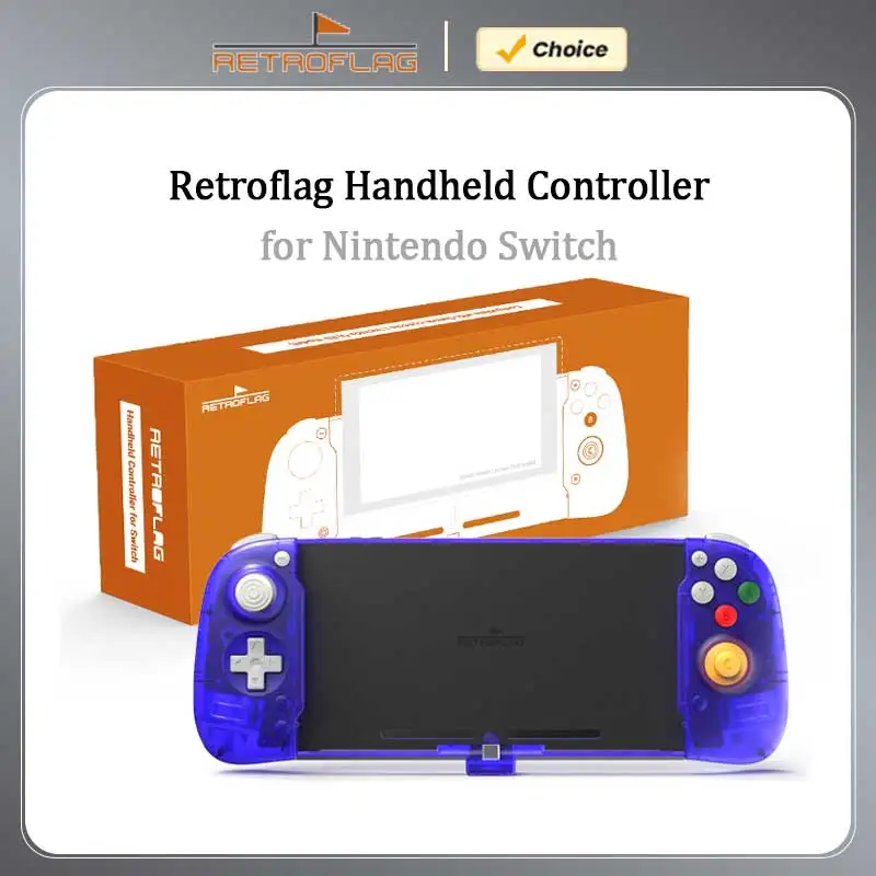 Retroflag Handheld Controller Support For Nintendo Switch/Switch OLED With Hall Joystick Plug and play