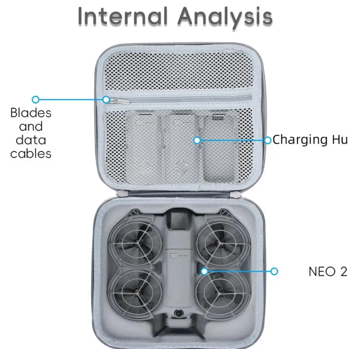 For DJI Neo 2 Drone Portable Storage Bag Hard Shell Carrying Case Box Waterproof Anti-scratch Protective Case Accessories - Image 2