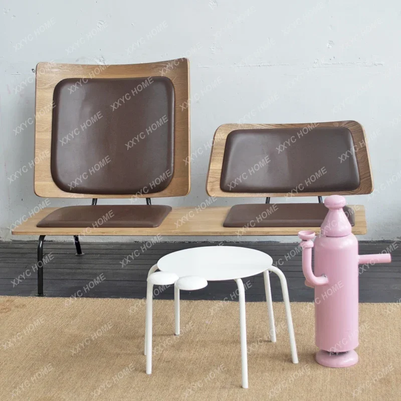 Modern double sofa chair  art cafe leisure negotiation clothing store bed and breakfast furniture