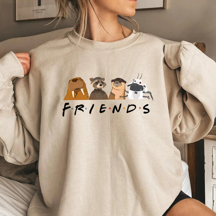 

Lylla & Rocket Teefs Floor Sweatshirt GoTG3 Rocket Lylla Hoodie Galaxy Guardians 3 Inspired Rocket Raccoon Friends Sweatshirts