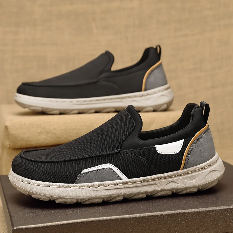 

Мужская обувь: удобные кеды из канваса, дышащие лоферы, мужские спортивные туфли для ходьбы, модные повседневные спортивные туфли для мужчин.