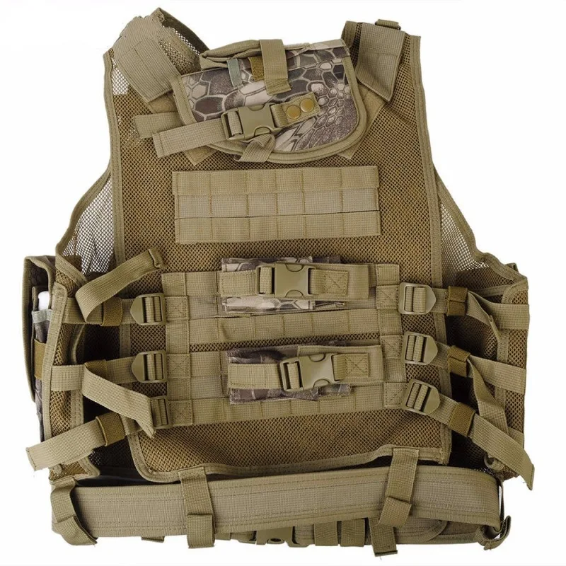 Multifunctional Outdoor Chaleco Molle Mesh Amphibious Tactical Hunting Vest Security Mag Pouch Waistcoats