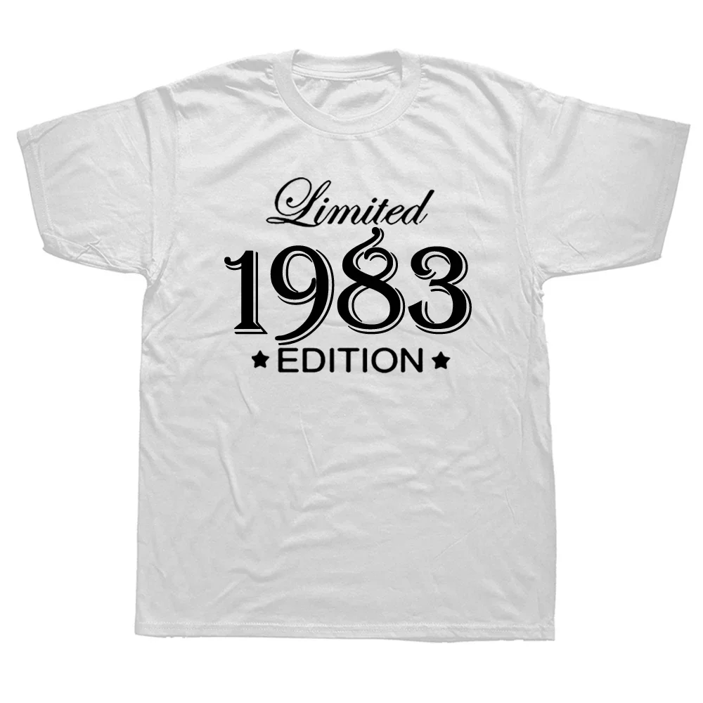 Birthday Gifts Funny Vintage Made in 1983 T Shirt 40th Birthday Graphic Streetwear Short Sleeve Summer Style T-shirt Men