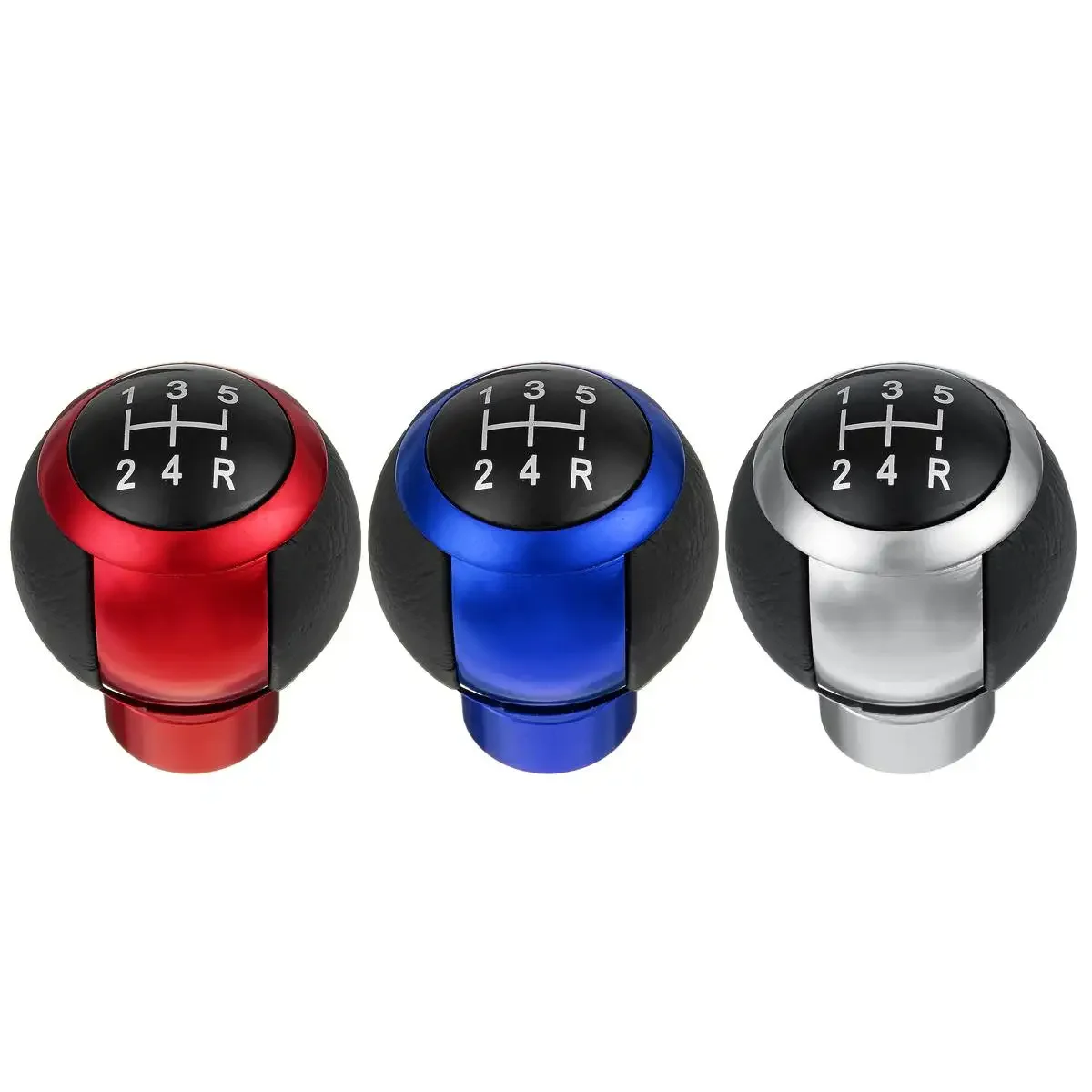 5 Speeds Car Gear Stick Shift Knob Universal Maunal Shifter Lever Cover With Linker Blue/Silver/Red for For Peugeot for VW