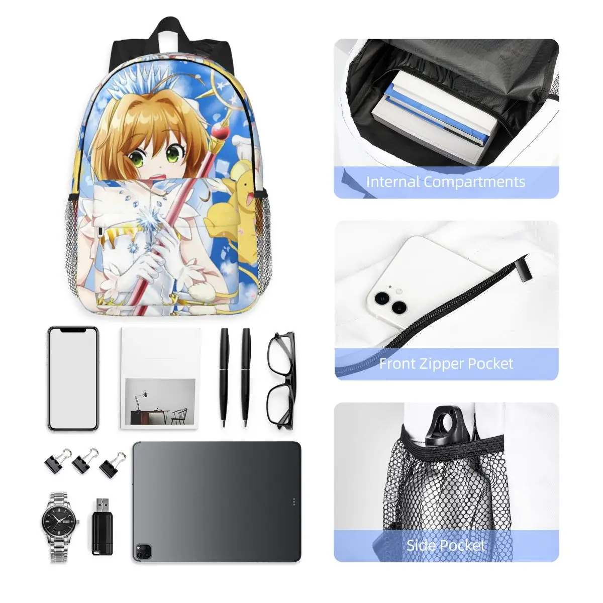 Классический рюкзак Сакура, Лидер продаж, рюкзак большой емкости для мальчиков и девочек, сумка для книг, сумки на плечо для мужчин, женщин, детей, школьная сумка