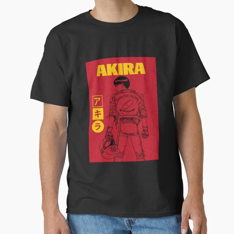 

Akira Poster 80s Neo Tokyo Explosion Cyberpunk Anime T shirt Large size Tops Manga Graphic Print Y2k Clothes Cartoon Tee