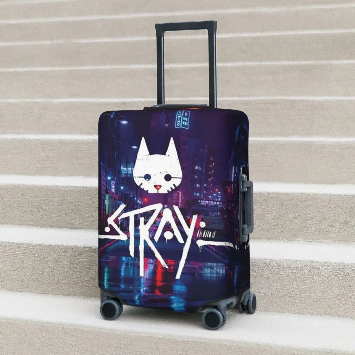 

Защитный чехол для чемодана с логотипом Stray Essential, эластичные защитные чехлы для багажа для путешествий на 18-32 дюйма