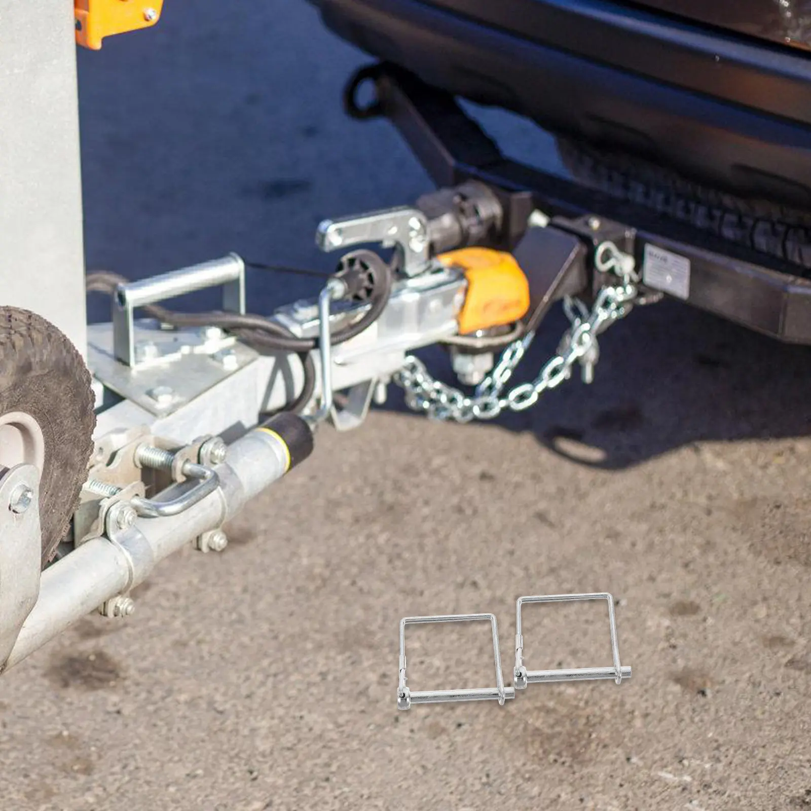 

4Pcs Safety Locking Pins Heavy Duty Trailer Hitch Pins Industrial Coupler Pin Lock Prevent Disengagement Farming Truck Trailer