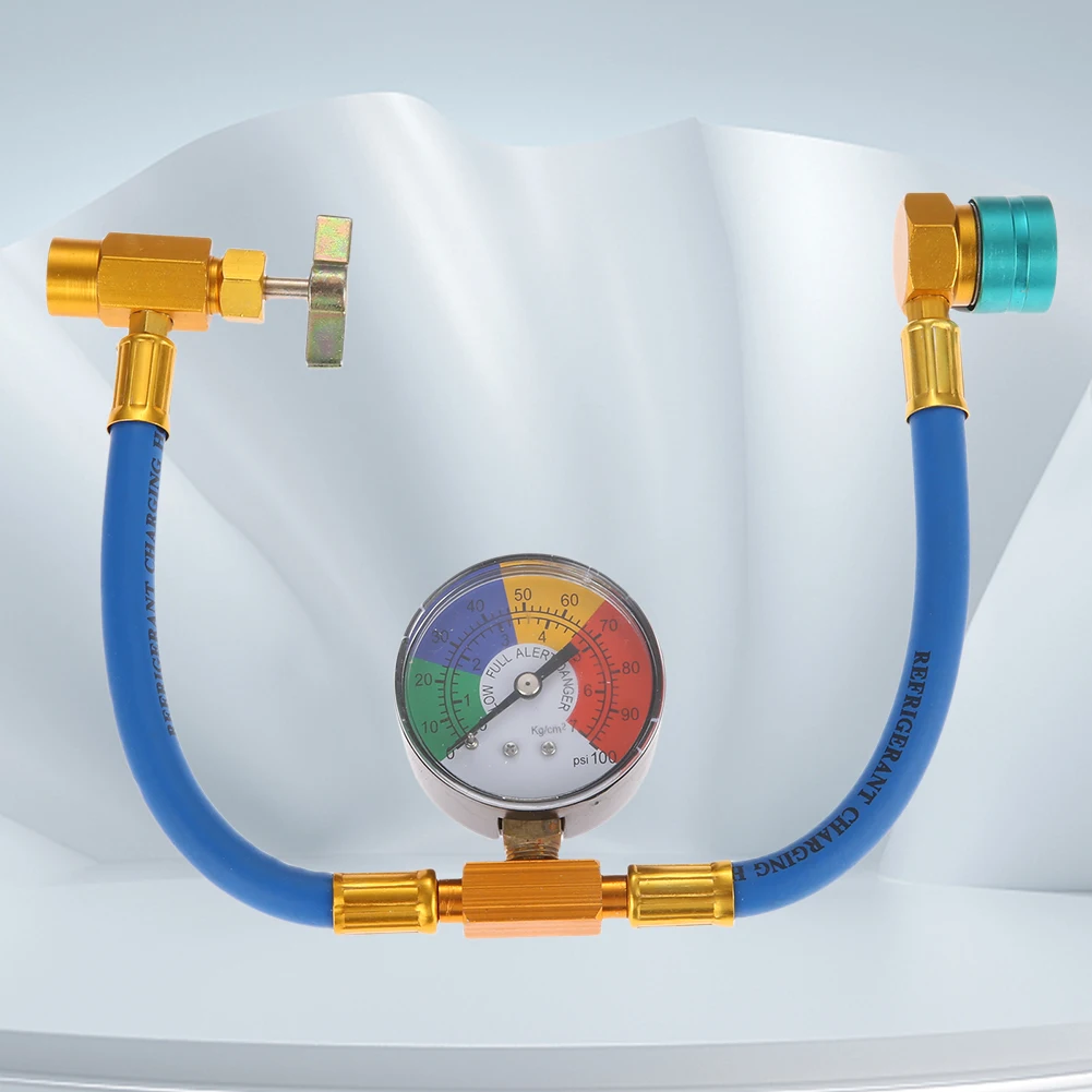 

R1234YF Air Conditioner Gas Cooler 14mm Low Side Quick Coupler Refrigerant Charging Hose AC Recharge Hose for Car Automobile