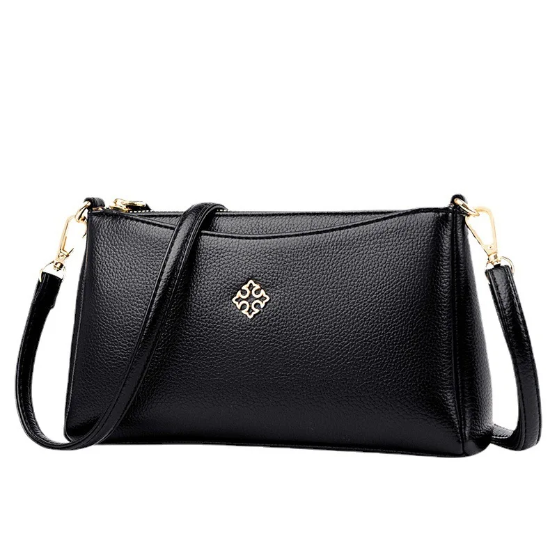 여성 숄더 가방 크로스 바디 패션 메신저 가방 캐주얼 작은 여성 2025 새로운 한국어 중년 어머니 부드러운 가죽