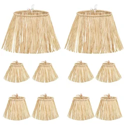 10 Pieces Scarecrow Straw Kit Raffia Material Scarecrow Costume Accessories Decoration Raffia Neck Arm and Ankle Ties