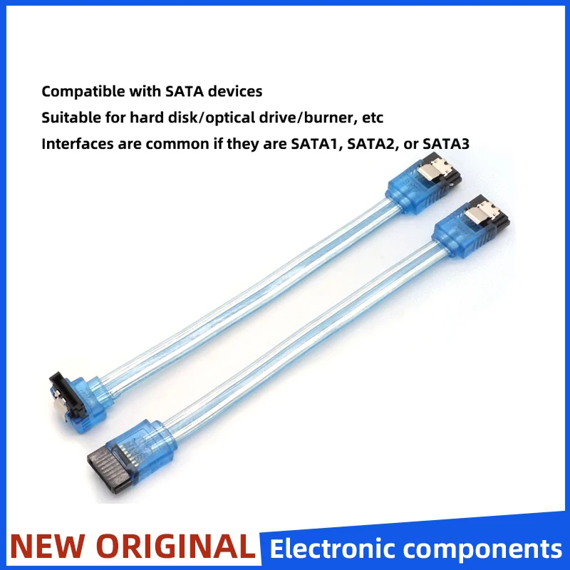 SATA 8P 3.0 III SATA3 6GB/S 15/20/30/50cm straight&curved head high speed hard drive data cable Double-ended iron shrapnel