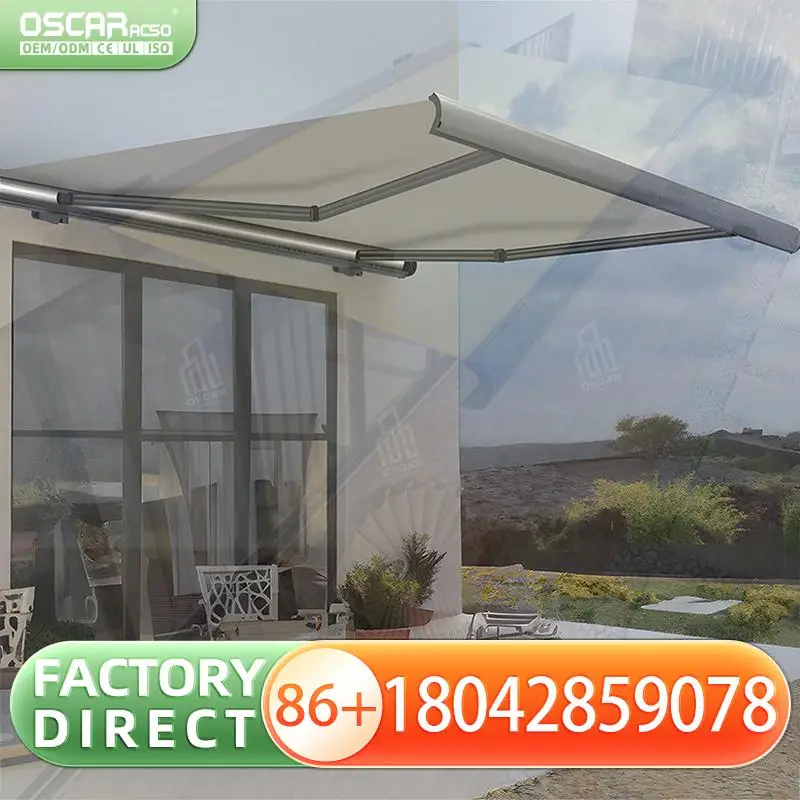 

Выдвижной складной навес из алюминиевого сплава для двора, солнцезащитный козырек на заказ, уличный электрический тент для садов, патио, балконов, выдвижной