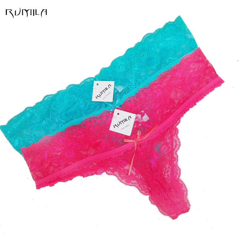 XXXXL big size 6color women cotton lace sexy underwear ladies panties lingerie bikini lingerie pants thong intimate wear ah20