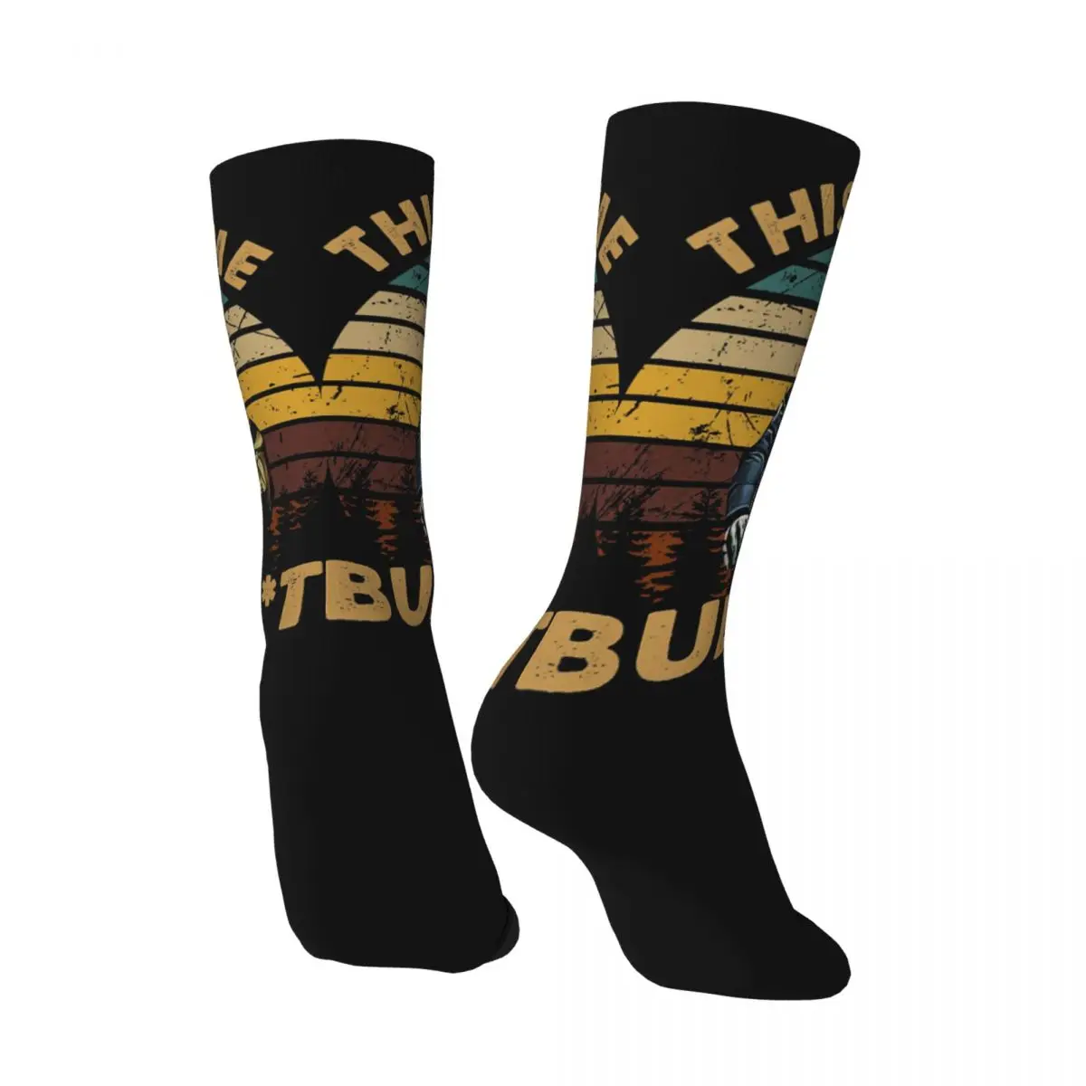 Compression Sock for Men Vintage Design This Is Some Bullsht Resident Alien Alan Wray Tudyk Seamless Pattern Printed Crew Sock