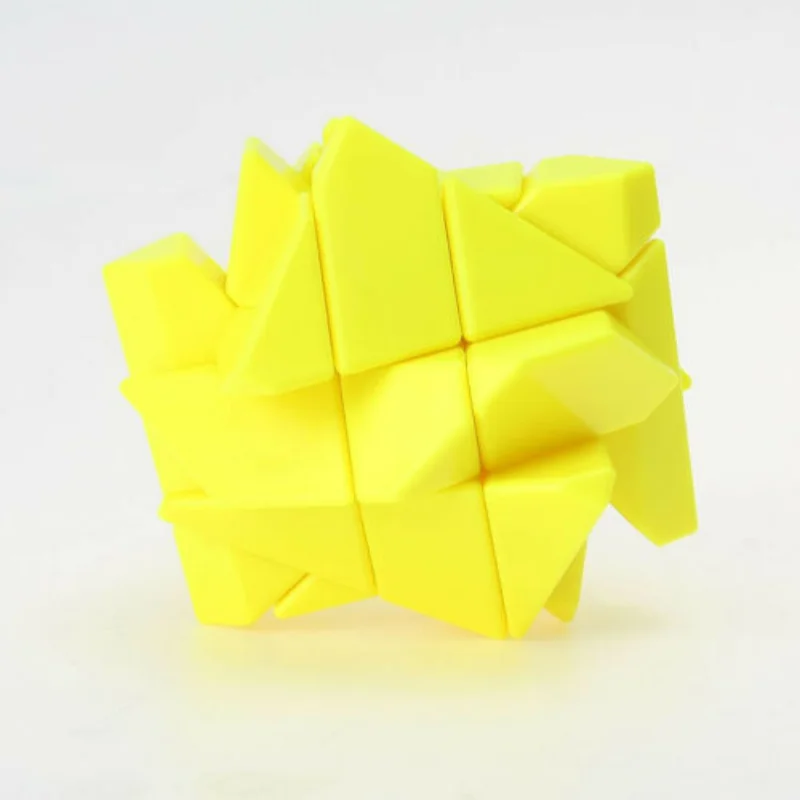 Ghost Ninja 3x3x3 Irregular Magic Cube Twist Puzzle Stickerless Fancy Toy Educational Toys Kid Game Yellow