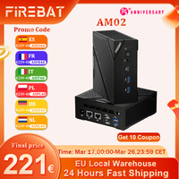 FIREBAT AM02 MINI PC AMD Ryzen 5 6600H 16GB DDR5 RAM 512GB SSD WIFI6 BT5.2 Portable Desktop MINI-PC Computer