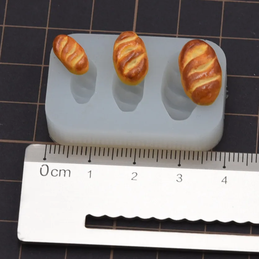 لطيف مصغرة الخبز سيليكون قوالب الراتنج الطين قوالب DIY #3