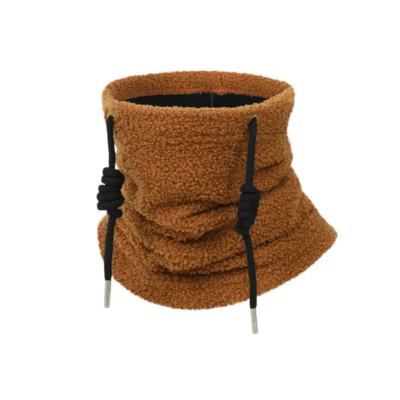 Thick Warm Teddy Fleece Neck Gaiter Neck Face Protection for Winter Skiing Cycling Outdoor Sports