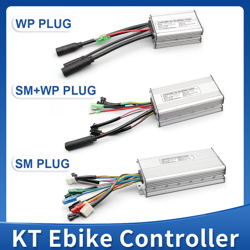 KT Ebike Controller 36V/48V 250W 350W 500W 750W 1000W Waterproof connector Brushless  KUNTENG Controller Ebike Accessorice