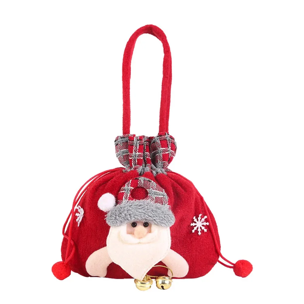 

Christmas Cookie Candy Bags Santa Claus Snowman Candy Plush Doll Packaging Bags For 2023 Xmas Navidad 2024 New Year Natal Noel