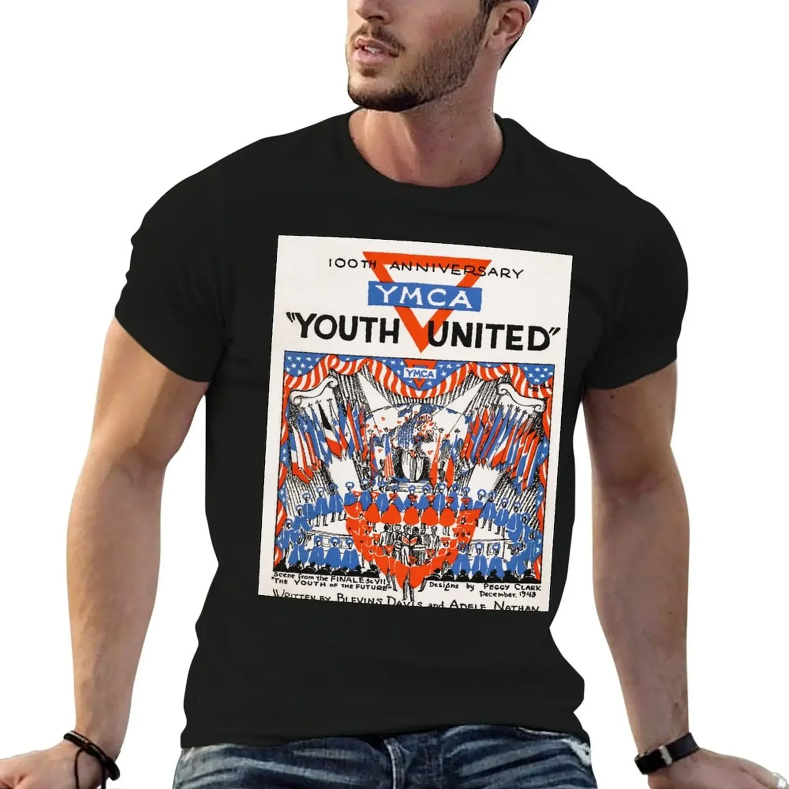 

YMCA Retro Poster T-Shirt vintage graphic tee basketball graphic tees mens designer clothes