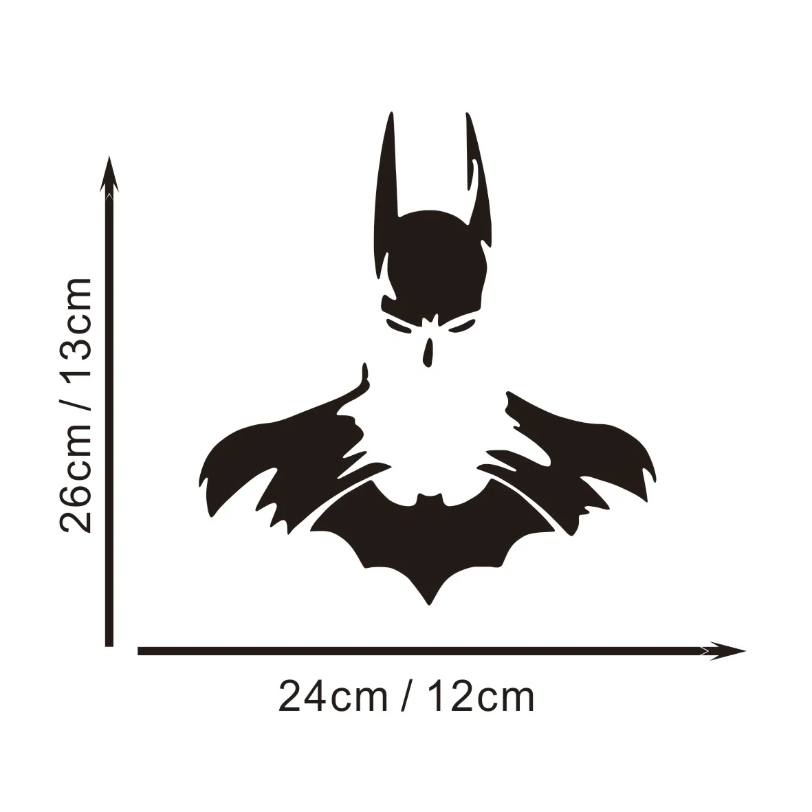 Cool Man สติ๊กเกอร์รถ Dark Knight รถหน้าต่างไวนิล Decal สติกเกอร์รถสติกเกอร์รถ 5 "x 4.5"