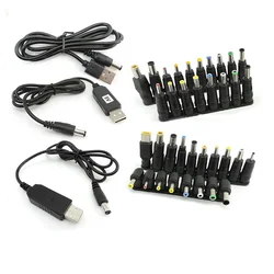 DC 5V to 9V 8.6V 12V 12.6V USB Power Boost Line Step UP Module Converter Cable 5.5x2.1mm Plug to DC Male Tips Adapter W1