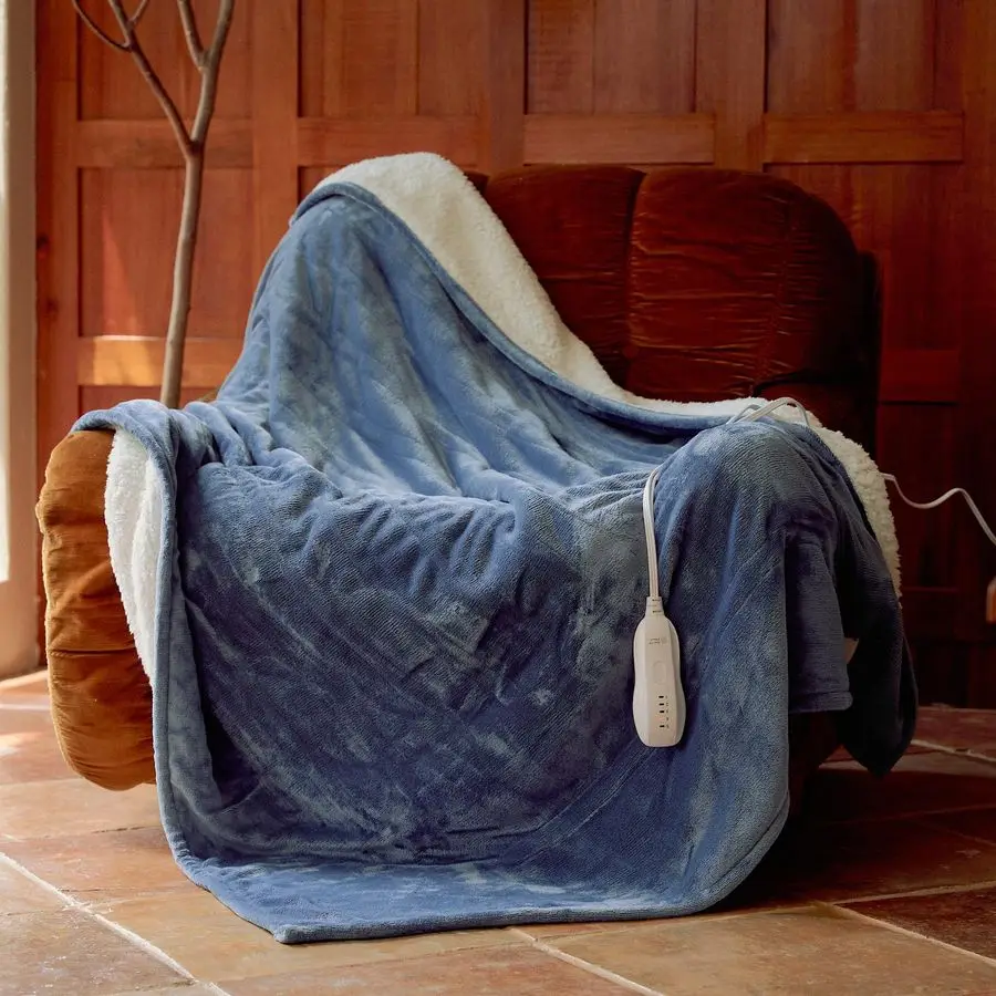 

Электрический плед-накидка 50x60 см, машинная стирка, с подогревом для офиса, сертификация ETL и FCC, 5 режимов нагрева