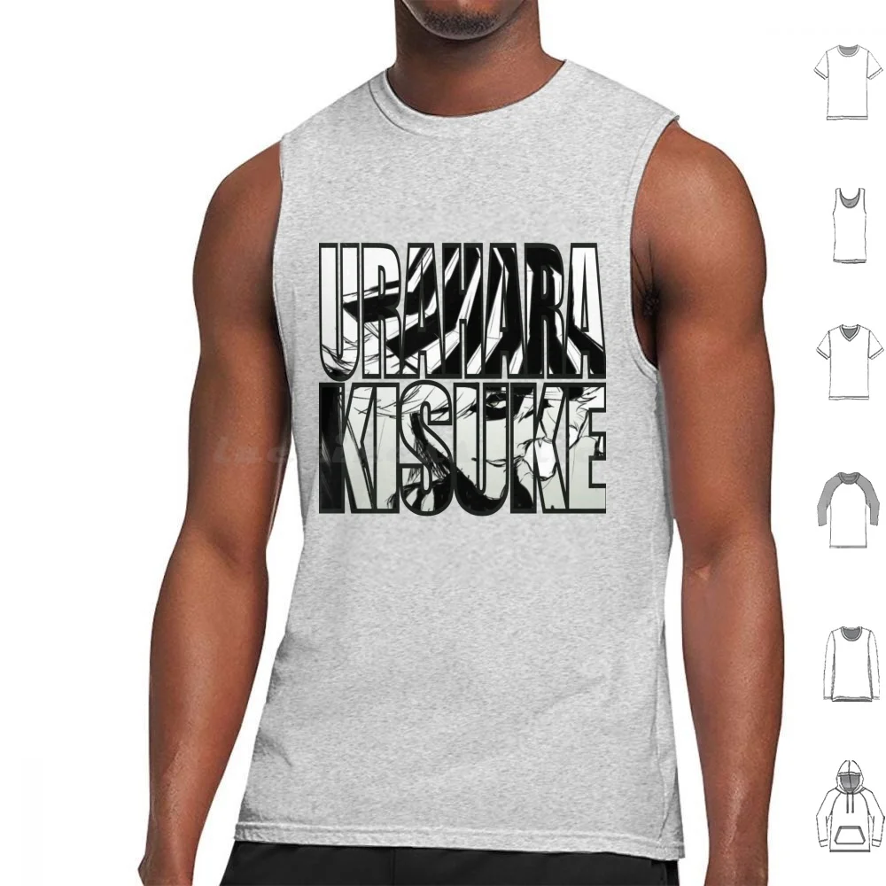 Urahara Kisuke Tank Tops Vest Sleeveless Bleach Manga One Jump Kisuke Urahara Aizen