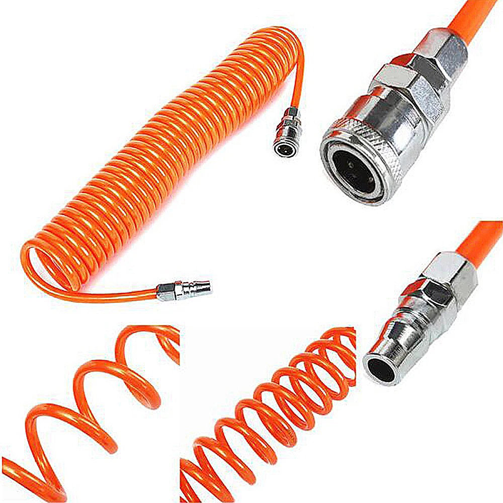 Set di raccordi accoppiatori per connettori per compressore d\'aria a sgancio rapido per tubo flessibile da 1/4 di pollice