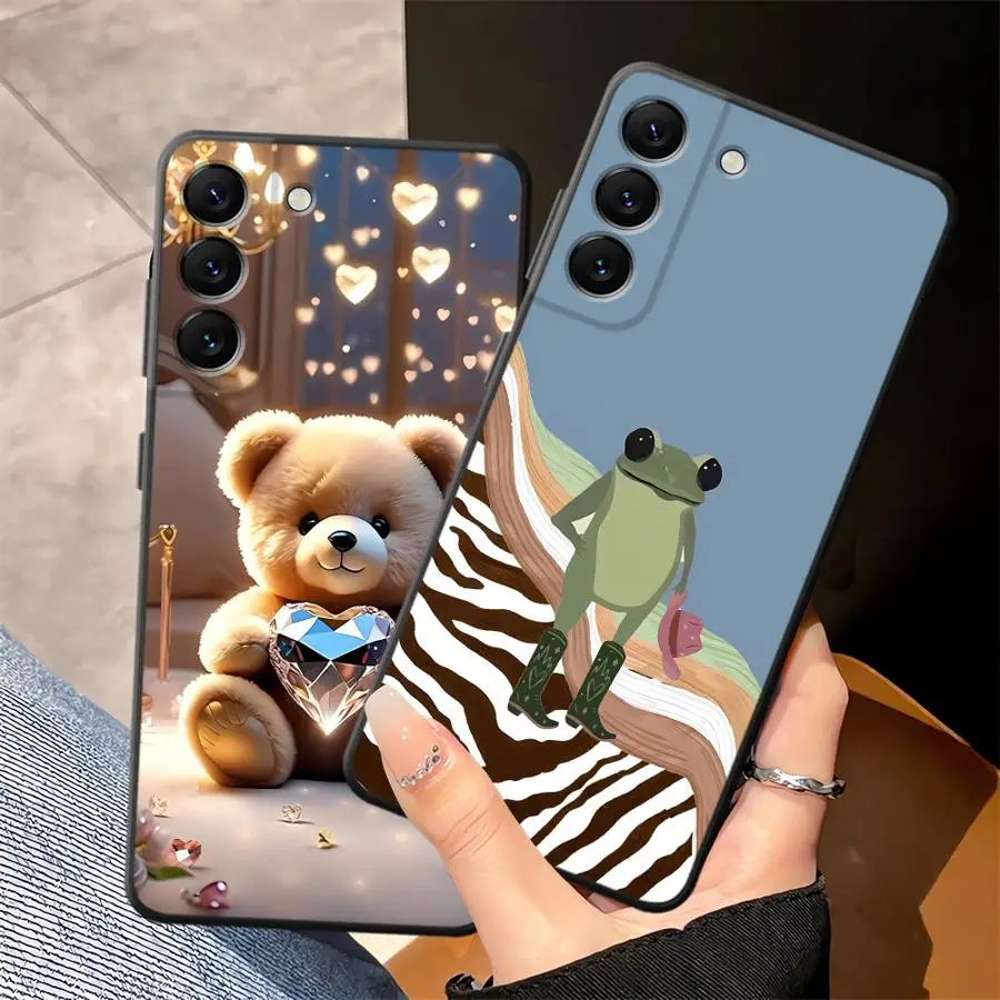 Animal Bear Case for Samsung Galaxy A24 A55 A25 A71 A26 A72 A36 A35 A22 A52 A32 A41 A23 A53 A51 A73 Soft Phone Cover