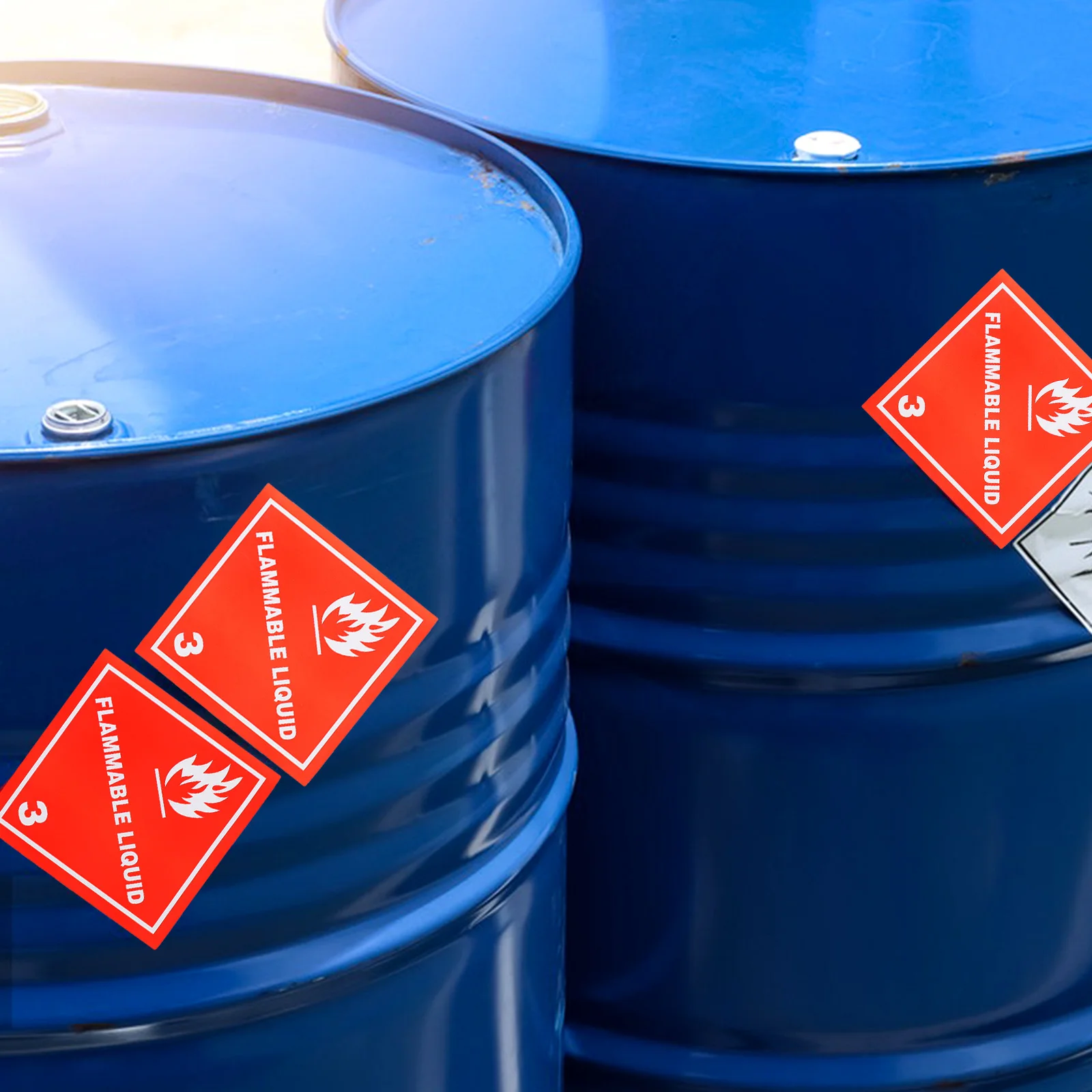 20 قطعة من ملصقات التحذير السائلة، ملصقات شحن شديدة التحمل، شارات أمان عالية التباين للنقل بالبحر الجوي