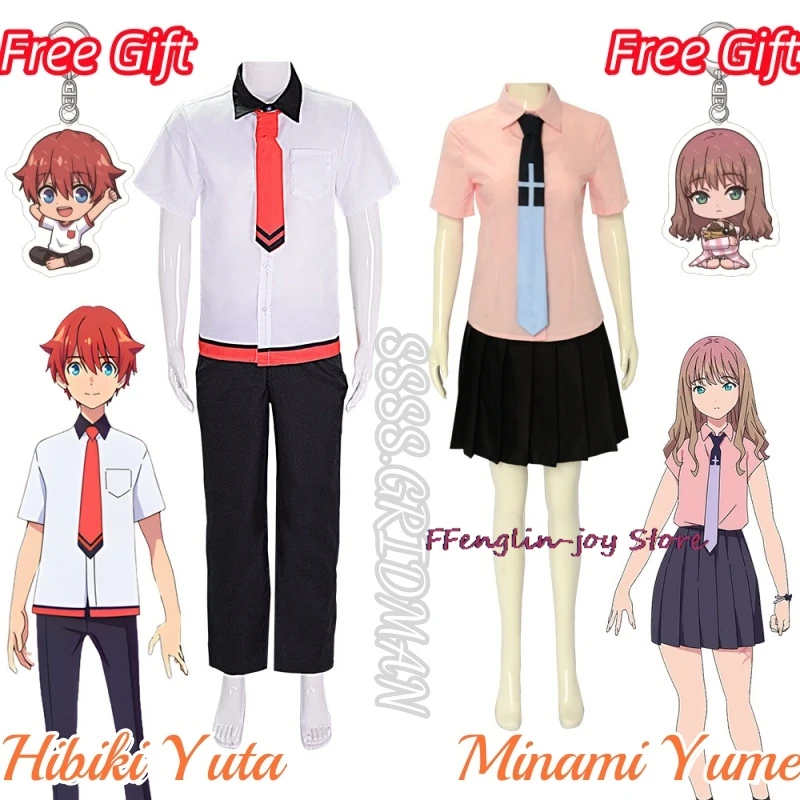 Hibiki Yuta Minami Yume Cosplay Costume Clothes Uniform Cosplay Free Gift Pendant Halloween Party Woman Man School Uniform