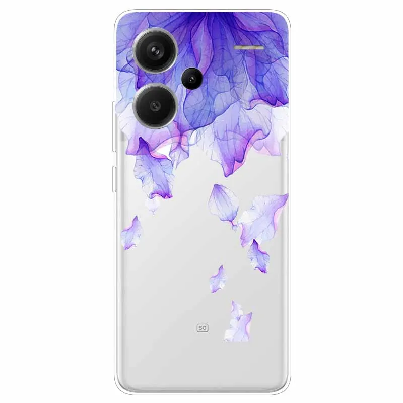 Dla Xiaomi Redmi Note 13 Pro Plus Etui Transparent Cute Soft Silicone TPU Coque dla Redmi Note 13 Pro+ 5G Pokrowiec na telefon Clear Capa